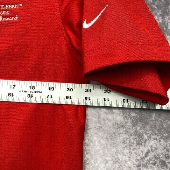 NIKE GOLF Polo Shirt Men's S Red Jimmy V. Celebrity Golf Classic Activewear - Picture 9 of 11